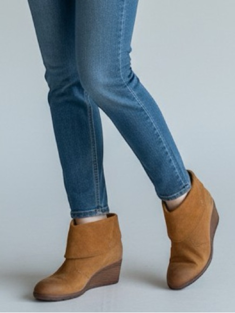 The North Face Bridgeton Wedge Bootie Tan Nubuck Leather Waterproof Boot 8.5